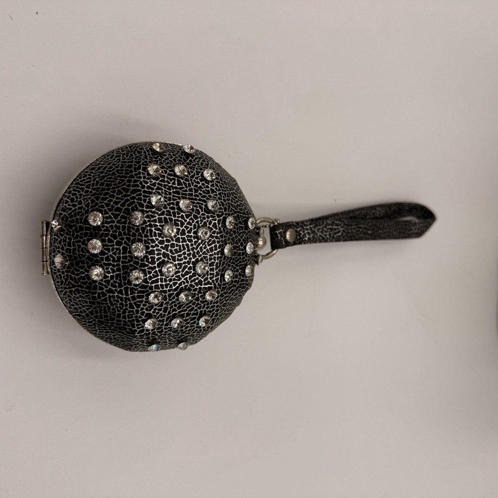 Elegant Black and Silver Clutch